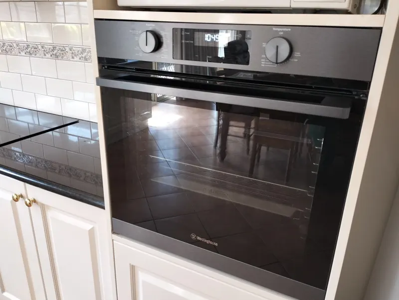 New built-in electric oven installed by Pender Electrical